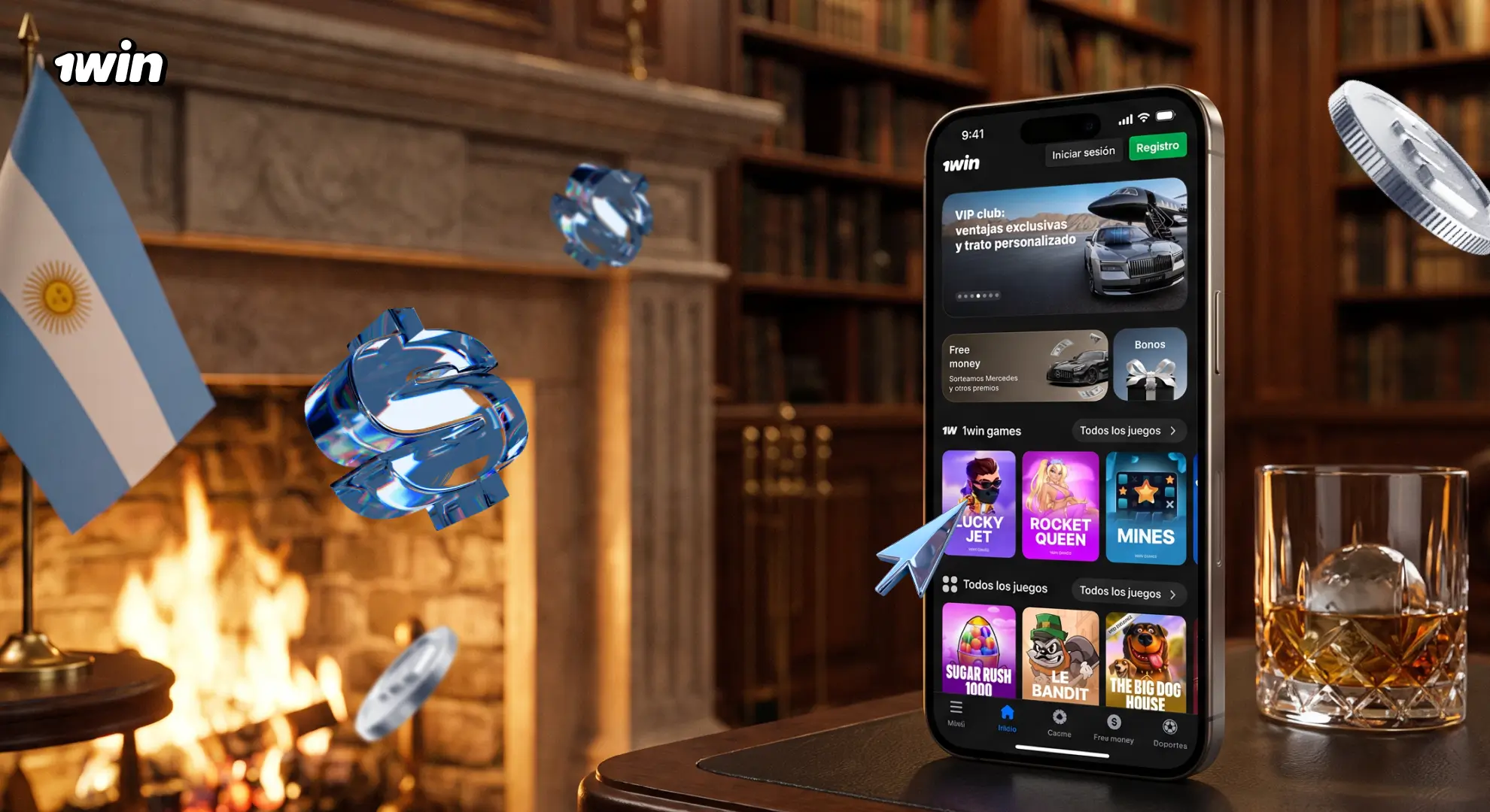 App móvil 1win